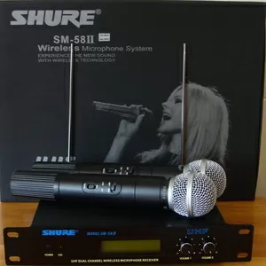 Радиосистема Shure SM 58  2 радиомикрофона