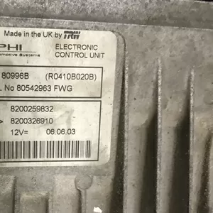 Б/у блок управления двигателем Renault Megane 2,  8200259832,  8200326910,  R0410B020B