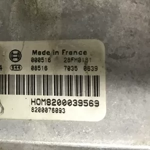 Бу блок управления двигателем Renault 0281001934,  8200039569,  8200076093