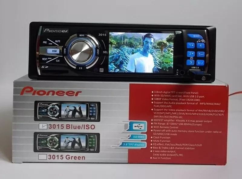 Pioneer 3015 купить автомагнитолу,  продам,  цена,  магнитола с экраном. 6