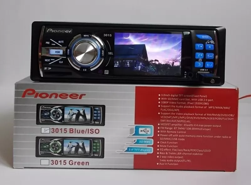 Pioneer 3015 купить автомагнитолу,  продам,  цена,  магнитола с экраном. 5