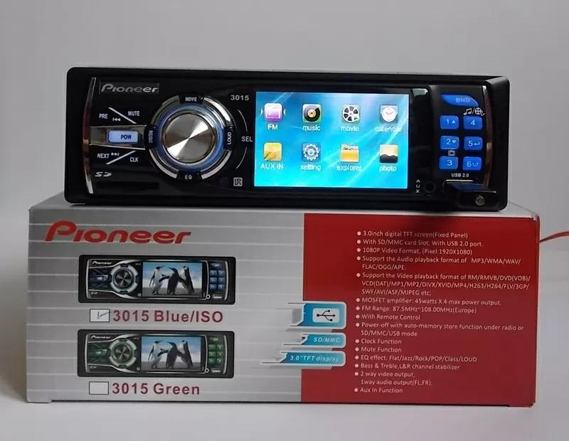 Pioneer 3015 купить автомагнитолу,  продам,  цена,  магнитола с экраном. 4