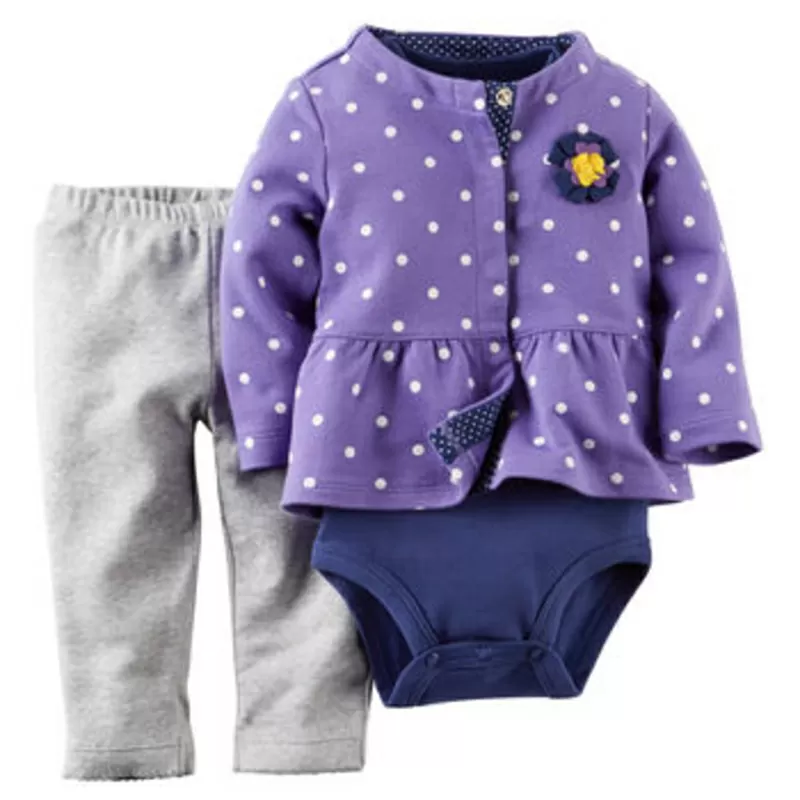  флисовые и коттоновые наборы Carters из США 2