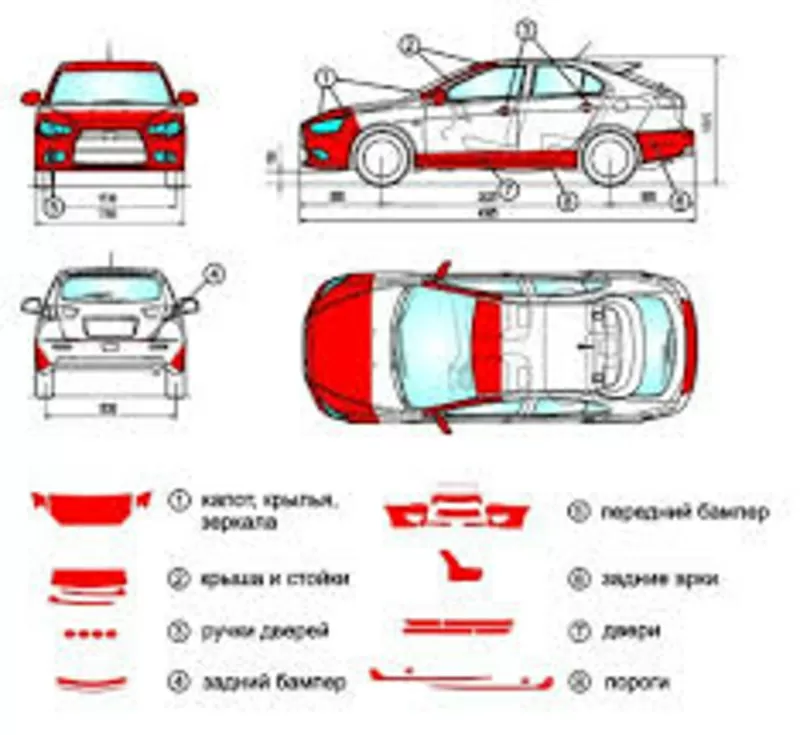 Антигравийная защита. броне пленка.Оклейка авто пленками