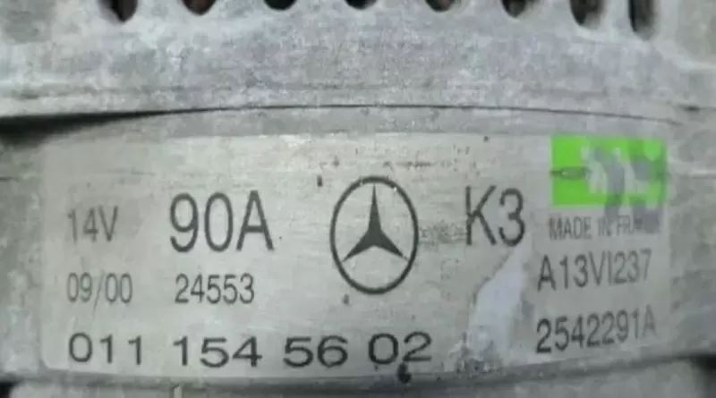 Бу генератор Mercedes Benz W168 ,  1.4 ,  1.6 ,  8V,  A0111545602 2