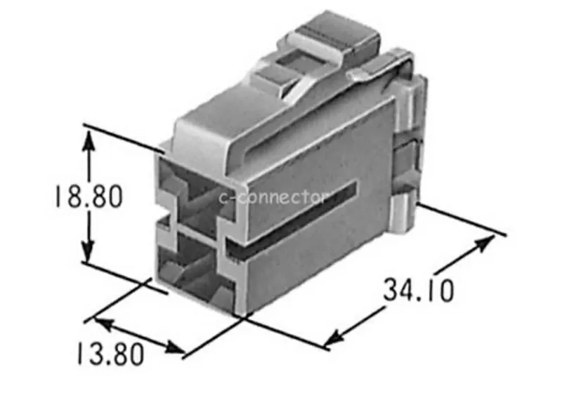 Бу разъём фишка L02FB,  7123-4123-30,  2 pin 3