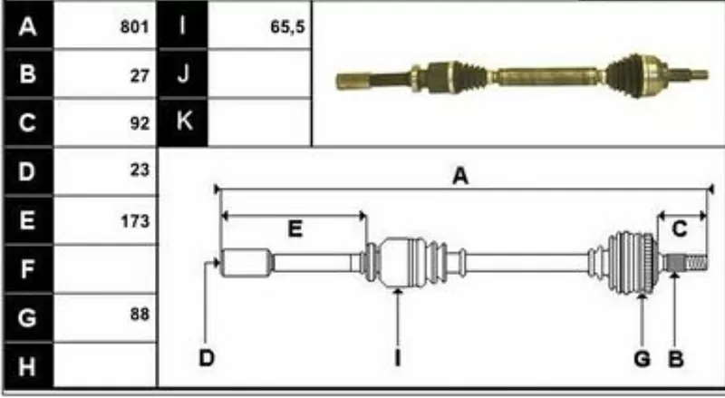 Бу привод правый Renault Laguna 2,  8200035673,  8200030619,  8200035674,  1.8 16v,  (23шл/27шл) 2