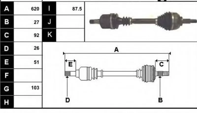 Бу привод левый Renault Laguna 2,  8200387550,  8200022321 2.2dci,  3.0 АКПП. 2