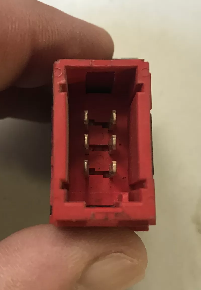 Бу кнопка стеклоподъемника 6pin Renault Laguna 1,  7700822678 3