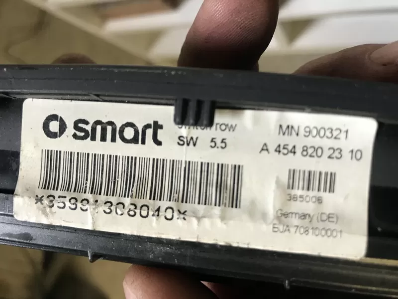 Б/у панель управления,  переключатели Smart Forfour,  A4548202310,  MN900321 2