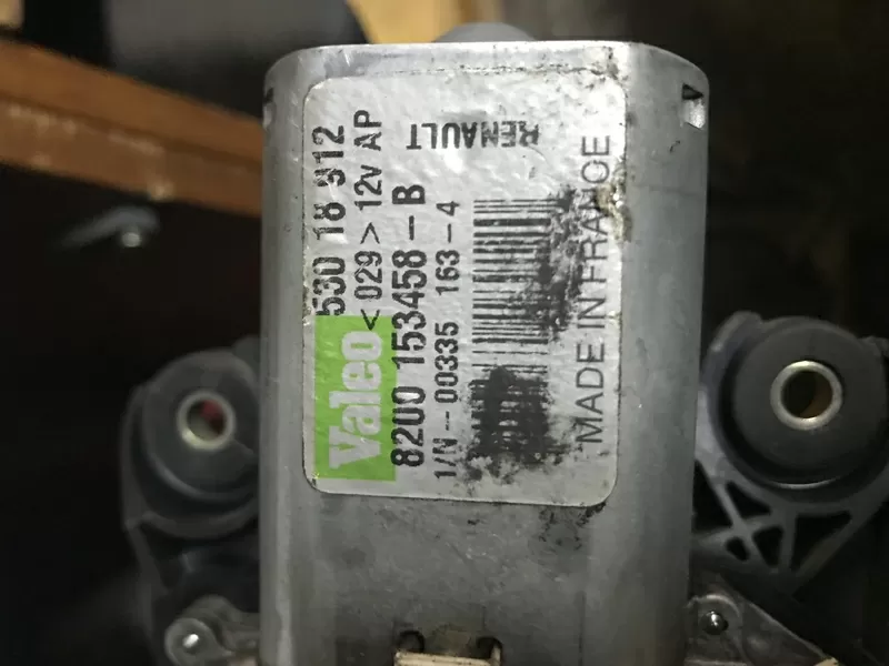 Бу моторчик дворника задний Renault Scenic 2,  8200153458,  53018912 2