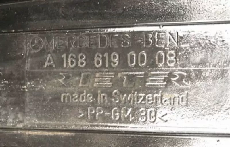 Бу поддон запасного колеса Mercedes W168, A1686190008 3