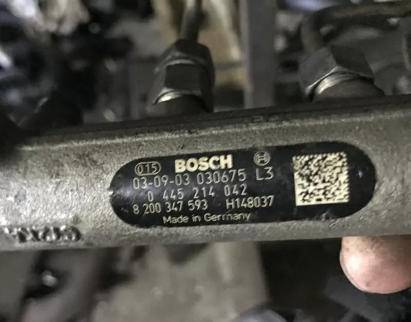 Б/у рейка топливная Renault 2.2-2.5 dci, 8200347593, 0445214042, 2