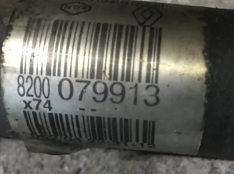 Б/у полуось привод левый Renault Laguna 2,  8200079913,  8200470129,  7711368541,  1.9 dci,  6-ст. КПП 2